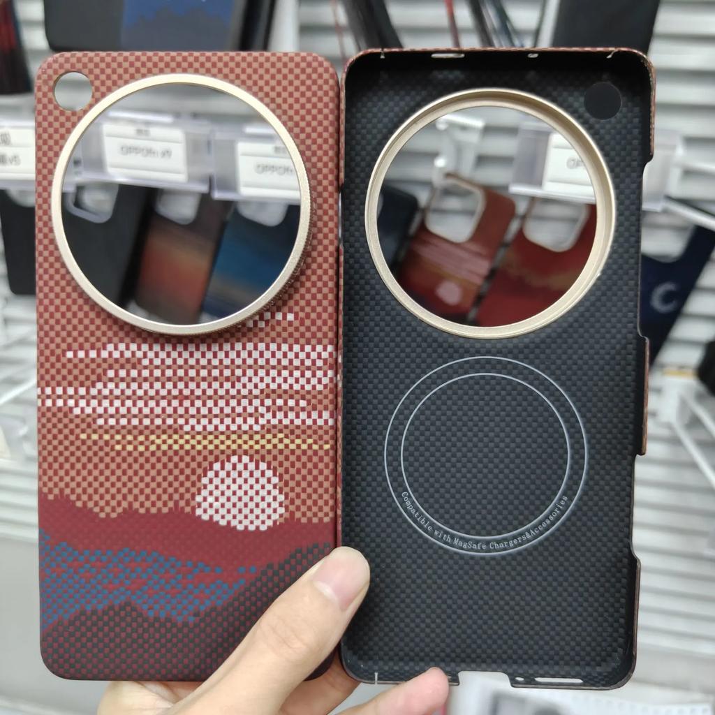 For OPPO Find X9 Ultra Case Luxury Minimalist Magnetic Metal Ring Aramid Fiber Full Coverage Cover For OPPO Find X 9 Ultra Funda