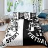 Play Designs Duvet Cover Pillowcase Gaming Bedding Set Video Games Adult Boy Girl Bedroom Decoration Single Double Size