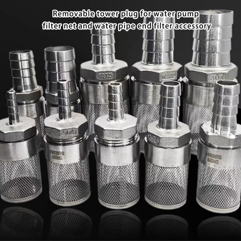 Slangfilter Roestvrij Staal Gaas Zeef Tuinirrigatie Auto Wassen Aquaria Filter Waterpomp Filtratie Apparaat