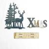 Christmas Style Decor Elk Splice Deer Xmas Ornaments Christmas Home Decor Supplies Festival Creative Kids Gift Accessories