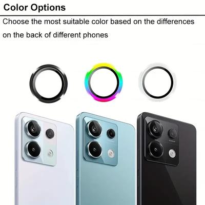 Custodia in lega per obiettivo in vetro per Redmi Note 14 13 Pro+ Note 14 13 pro 4G 5G POCO X6 M6 Pro Pellicola protettiva per obiettivo della fotocamera Redmi 13C C65 14T Vetro per obiettivo