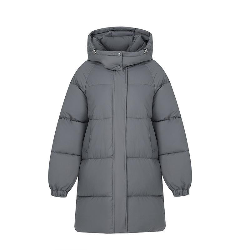 2025 New Medium and Long Cotton-padded Clothes Cotton-padded Clothes Hooded Versatile Fashion Loose Foreign Style Women's Coat