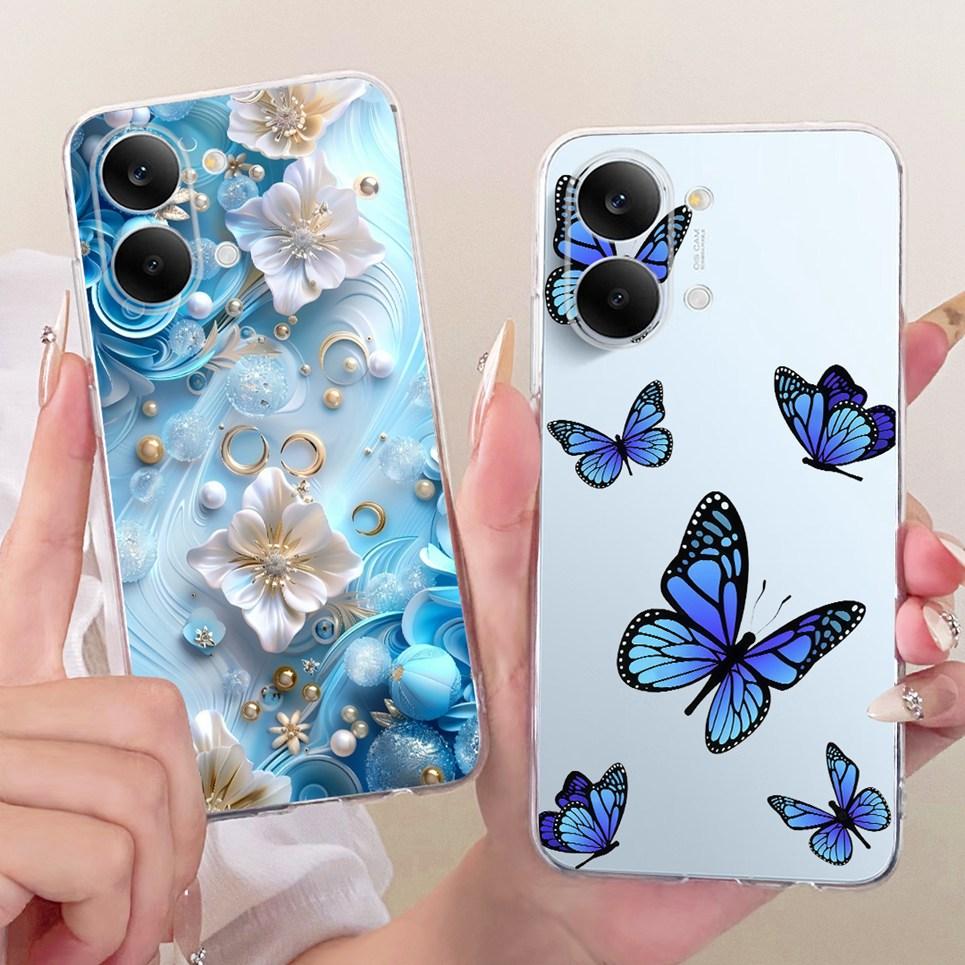 Flower Butterfly Luxury Girly Fashion Casing For Xiaomi Poco X8 Pro Max / Redmi Turbo 5 Max Phone Case Soft Clear Silicone Cover