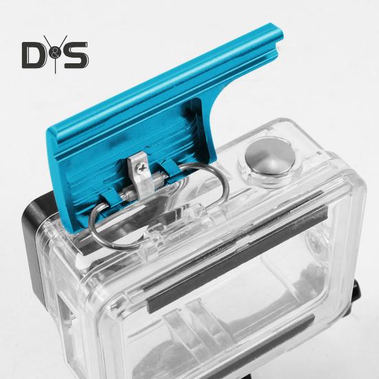 2Pcs Aluminum Replacement Latch Waterproof Rustproof Corrosion Resistant Camera Rear Snap Lock Buckle for GoproHero 3+/4