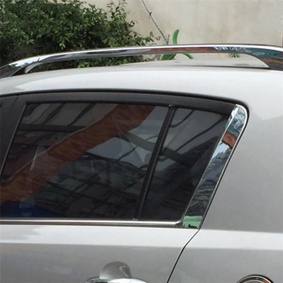 2Pcs Chrome Rear Window C Pillar Post Cover Trim Caps For 2011-2015 Kia Sportage