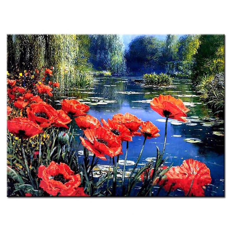 

5D «Цветок розы» Алмазная картина DIY Мозаика Алмазная вышивка Подарок или украшение для кровати Дети Хобби