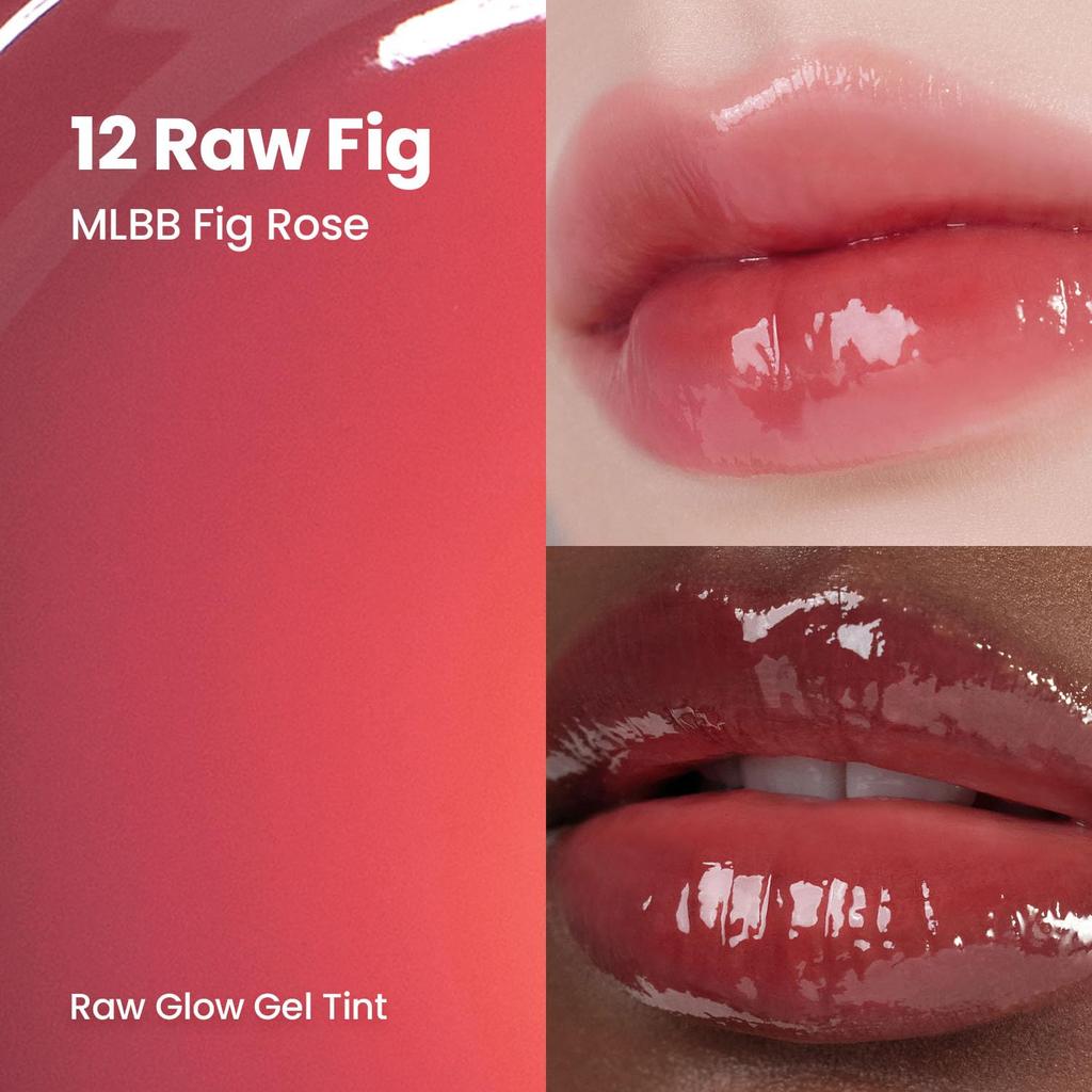 HINCE Raw Glow Gel Tint - Glossy Dewy Lip, Non-Sticky & Long Wearing Lip Gloss for Natural Glass Glow, Moisturizing Liquid Makeup, Vegan, 0.13 Fl.oz.