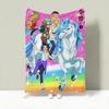 Anime Z-Zenshu Throw Lightweight 240g Flannel Blanket Soft Skin-friendly for Summer Cooling