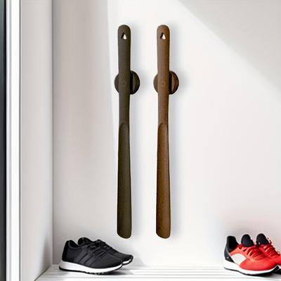 50cm Schuhanzieher aus Holz mit Magnetfuß - Eleganter Schuhanzieher mit langem Griff aus Buchenholz, Ideal für den Heim- und Profieinsatz, Schuhanzieher