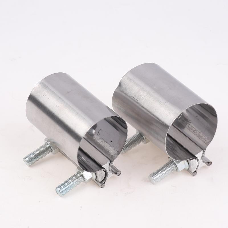 1Pcs Strong Steel Pipe Clamp 40/45/50/53/55/57/60/63Mm Stainless Steel Universal Exhaust Pipe Connection Hoop Car Accessories
