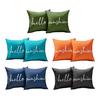 2Pcs Outdoor Cushion Covers Waterproof Throw Pillow Covers Decorative Square Pillowcases for Patio Garden Balcony Indoor Outdoor Use