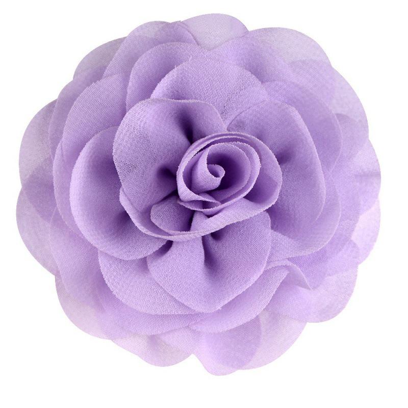 8cm Handmade Pearl Chiffon Rose Flower for Shoes, Hats, Clothing, and Headwear Accessories