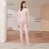 Dingguagua Pure Cotton Semi-High Collar Thermal Underwear Set