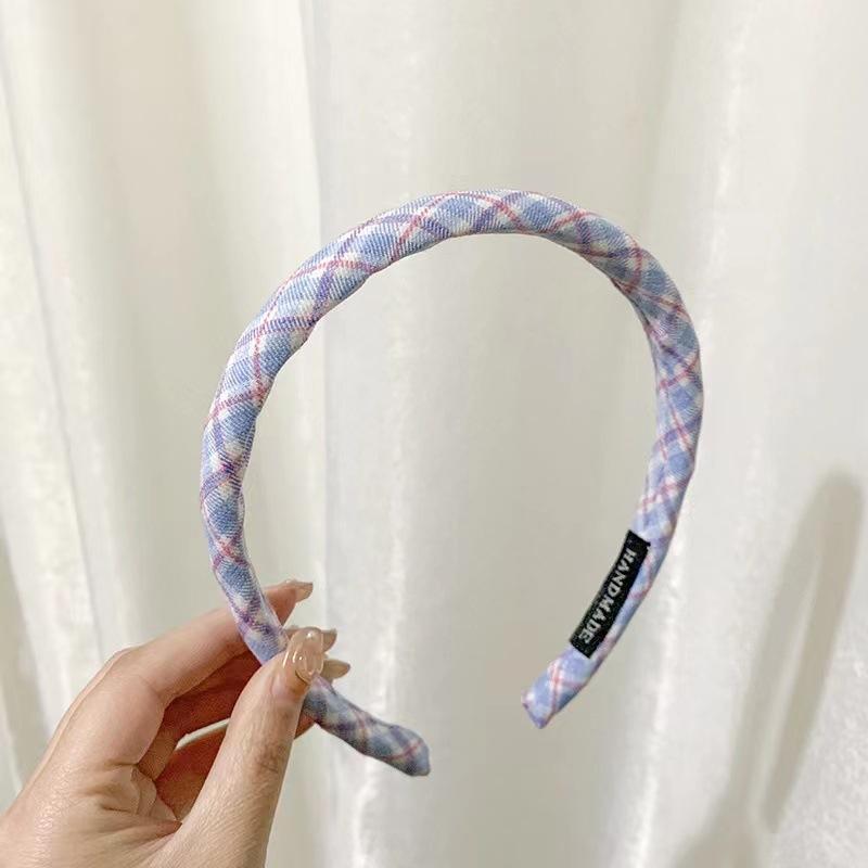 Versatile Headbands Style Minimalist Grid Womens Solid Color Hair Accessories