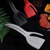 1Pc 2 In 1 Nylon Grip Flip Tongs Egg Spatula Tongs Steak Spatula Tongs Clamp Pancake Fried Turners Kitchen Accessories
