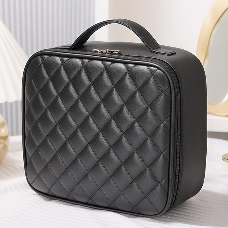 

Косметичка с зеркалом во весь экран и подсветкой - Большая вместимость, Портативное дорожное хранилище для косметики 26*23*9cm/Shockproof EVA Adjustable Inner Frame