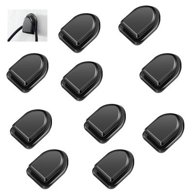 10pcs Mini Hooks, Car Storage Hooks, Self Adhesive, Interior Accessories, Easy Installation, Black