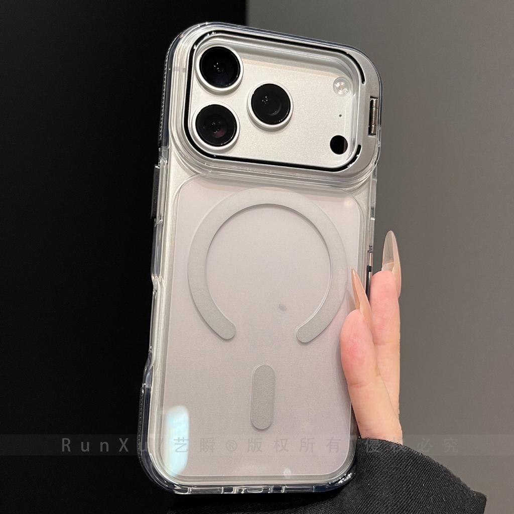 Gradual change smudge transparent case for Apple 11ProMax mobile phone case new iPhone11 frame invisible bracket