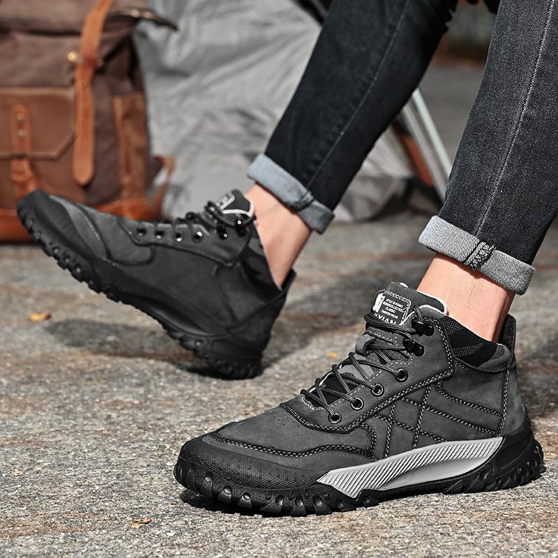 New Men's Boots  All-match High Quality Mens Sneakers Classic Male Comfortable Low Top Outdoor Shoe Men Casual Ankle Boots