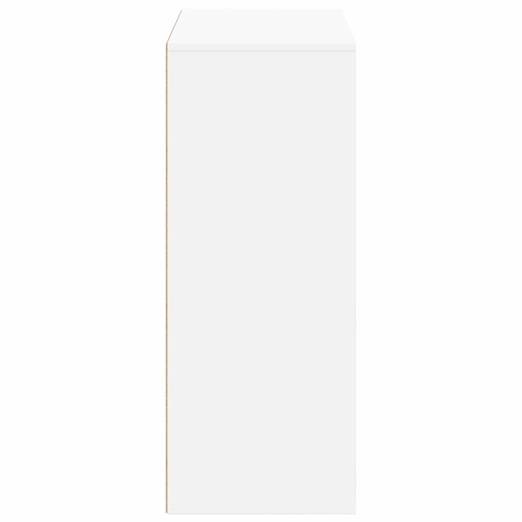 White Sideboard with Drawers 60 X 33.5 X 84 Cm