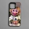Cute Funny Monkey Phone Case for iPhone 17 16 15 14 13 Pro 12 11 Pro Max PLUS Color Back Cover