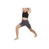 Nike Women's Dri-Fit Mid-Rise 5 Inch Unlined Fitness Training Athletic Compression Shorts Black DQ6004-036