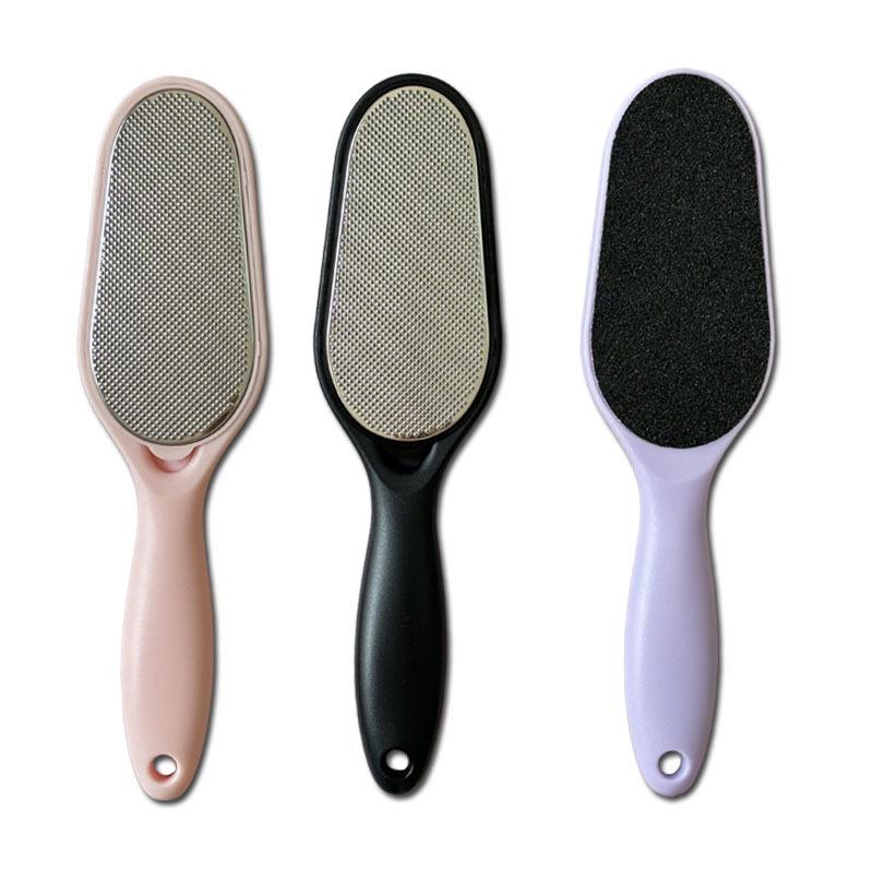 Stainless Steel Double-Sided Foot File & Pumice Stone Exfoliator for Callus Removal
