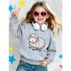 European sizes Cute and Fun Print Pattern Round Neck Hoodie for 0-3 Year Old  Kids | Comfortable and Easy Design, Long Sleeve, Slight Stretch Fabric