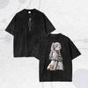 Frieren Beyond Journeys End Frieren Print Tshirt Men Women Clothing Retro Washed Tee Cotton Oversized Tshirt Harajuku T Shirt