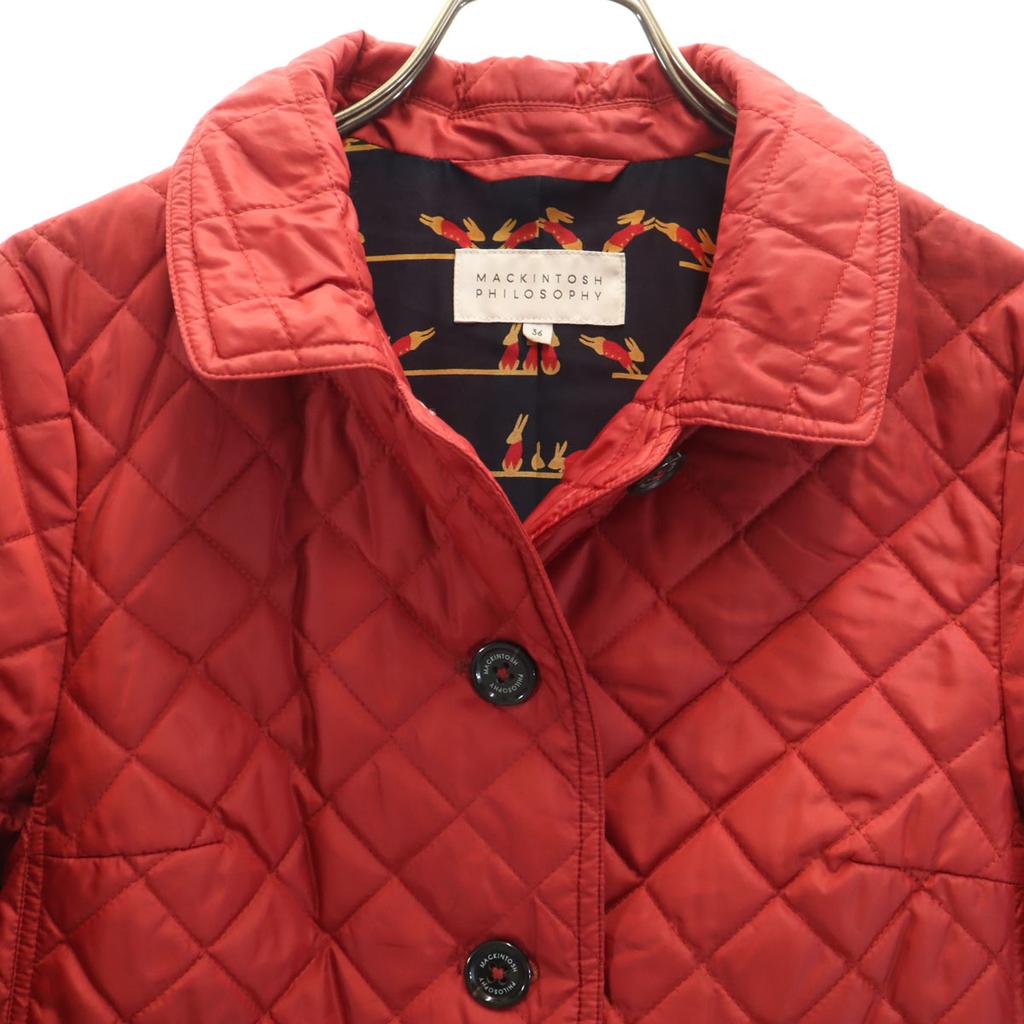 MACKINTOSH PHILOSOPHY Quilted jacket 36 Red series Sanyo Shokai Women Used