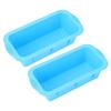2PCS Large Ice Block Molds Reusable Silicone Ice Tray Freezer Ice Container for Ice Bath Refrigerator Blue