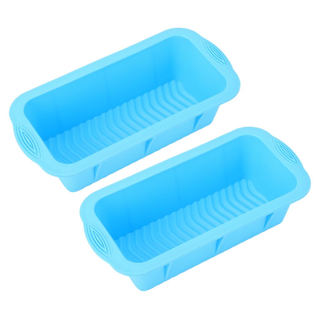 2PCS Moules à Gros Blocs de Glace Réutilisables en Silicone Bac à Glace Congélateur Récipient à Glace pour Bain de Glace Réfrigérateur Bleu