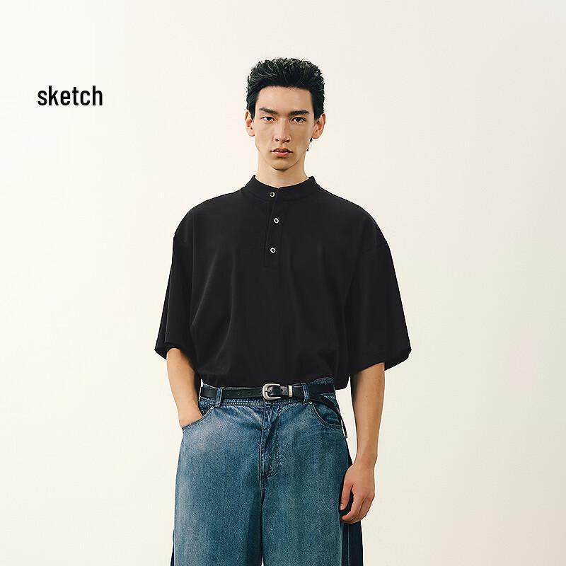 Men s Loose Fit Short Sleeve Polo Shirt S