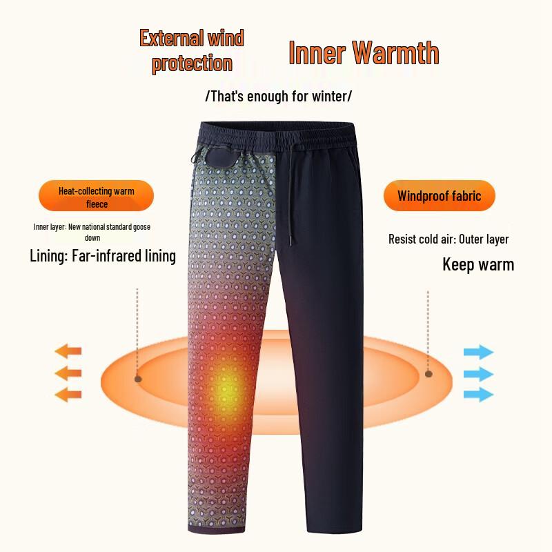 SHANSHAN Men's Winter Goose Down Pants