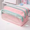 Large Capacity Pencil Case Itabag Cosmetic Bag Ita Bag Pouch Solid Color Storage Bag Stationery Storage Bag
