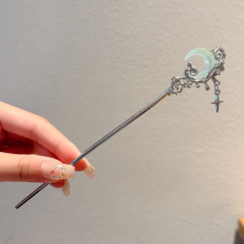 

Элегантная ретро заколка-кисточка для прически пучок ханфу - Женская металлическая заколка для волос в китайском стиле