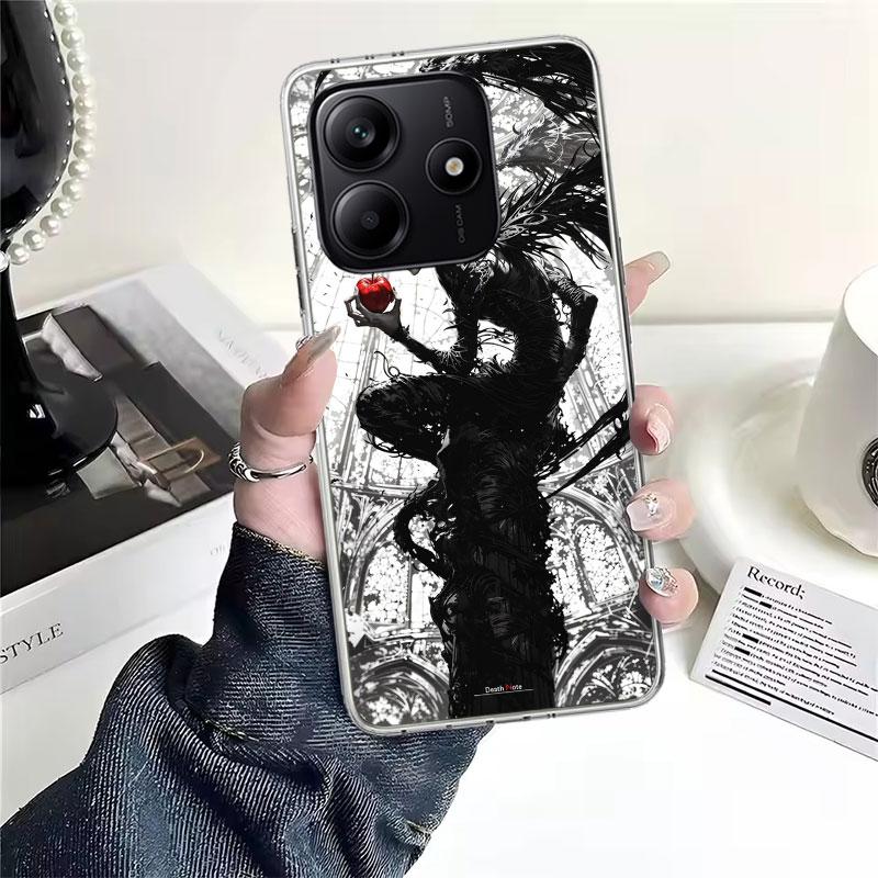 N-Note D-Death Anime Ryuk Soft Phone Case For Xiaomi Redmi Note 15 14 14S 13 12 Pro Plus 12S 11 11S 11E 10 10S 11T 5G Fundas Coq