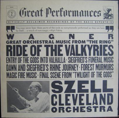 

LP Record RICHARD WAGNER GEORGE SZELL THE Great Orchestral Music From The Ri CBS60102 CBS 1981 Netherland Classical Used