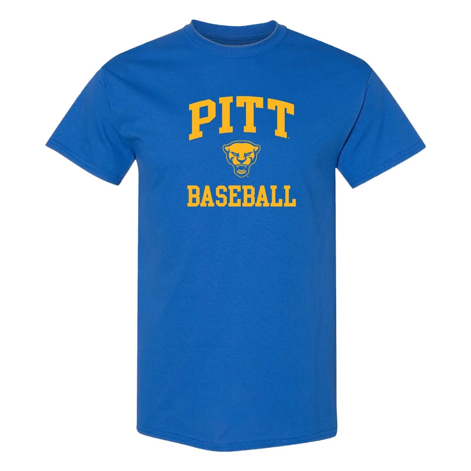 Pittsburgh Arch Logo Baseball T-Shirt - Royal L