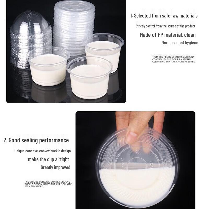 Pabei Disposable Clear Plastic Dessert Cups