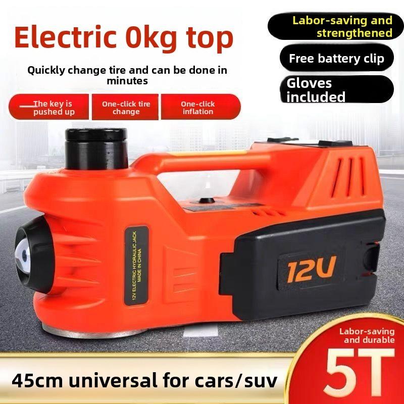 Multifunctional Vehicle Electric Jack 12V RV 5T Hydraulic Off-road with Air Pump Wrench