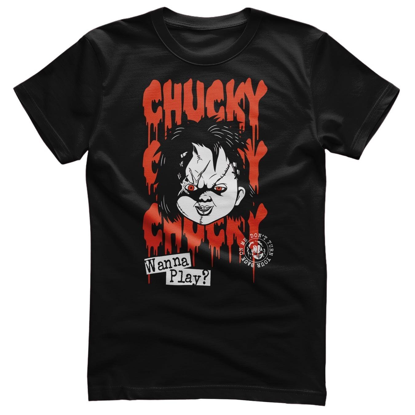 Officially Licensed Chucky Don T Turn Your Back On Me Mens T-Shirt S