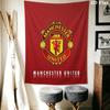 Man Utd J Wall Hanging Printed Fabric Blanket Decorative Tapestries for Bedroom Living Room Home Decor