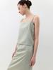 ATELIER NAIN An Satin Set-Up Striped Top S (Bl-4425)
