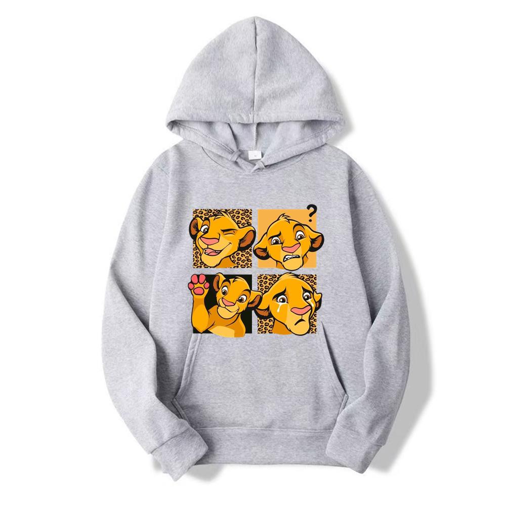 2025 New Disney The Lion King Hoodies Cartoon Anime for Men Women Couple Hooded Hoodie Youth Autumn and Winter Casual Clothes