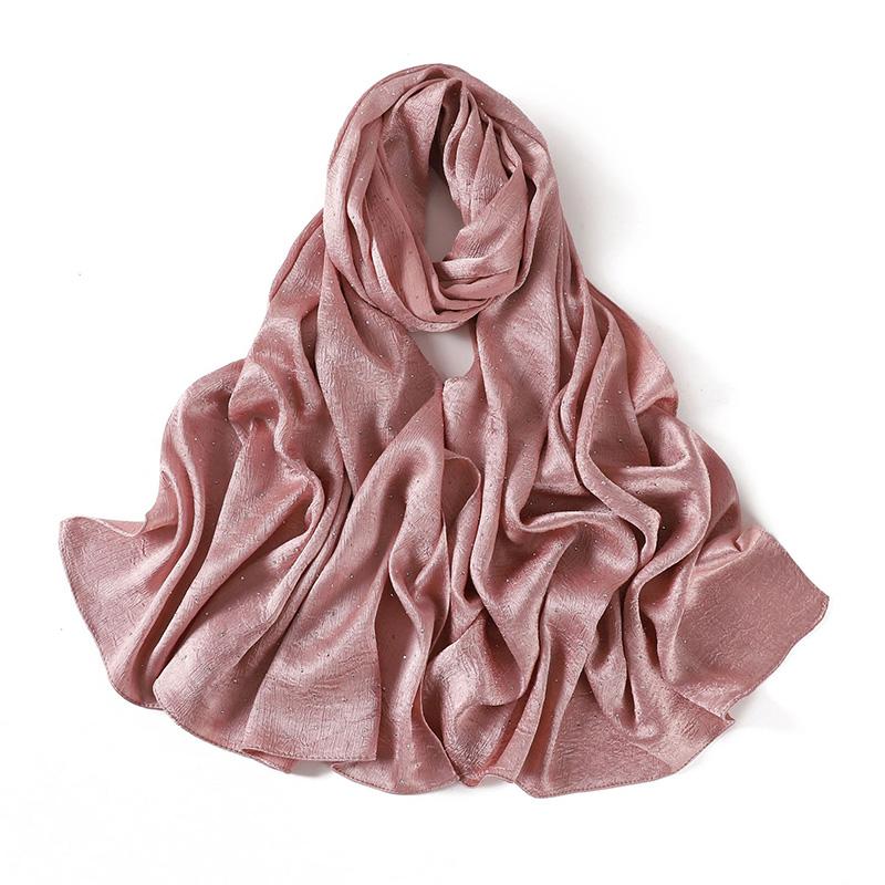 Muslim Chiffon Solid Color Hijab Scarf For Women Hijabs Scarves Squane Head Wrap Jersey Hijabs Islamic Turban Headband Shawl