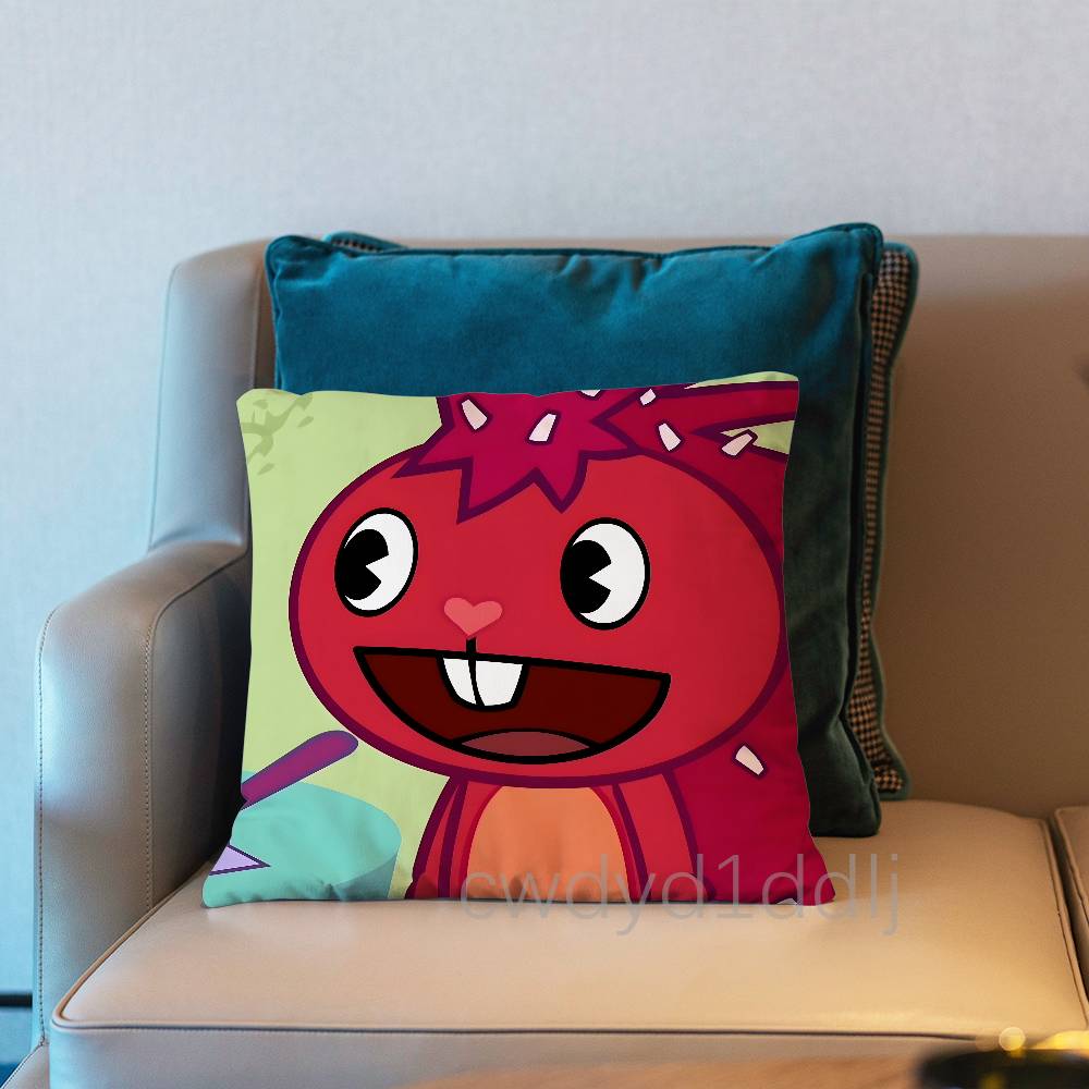 Flaky HTF Happy Tree Friends Pillowcases Cute Funny Pillow Case For Wedding Party Home Decor Comfy Pillow Cover