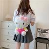 Kawaii Sanrio Plush Backpack for Girls, Cute Kuromi Cinnamoroll My Melody Cartoon Anime School Bag, Lightweight Travel Bag