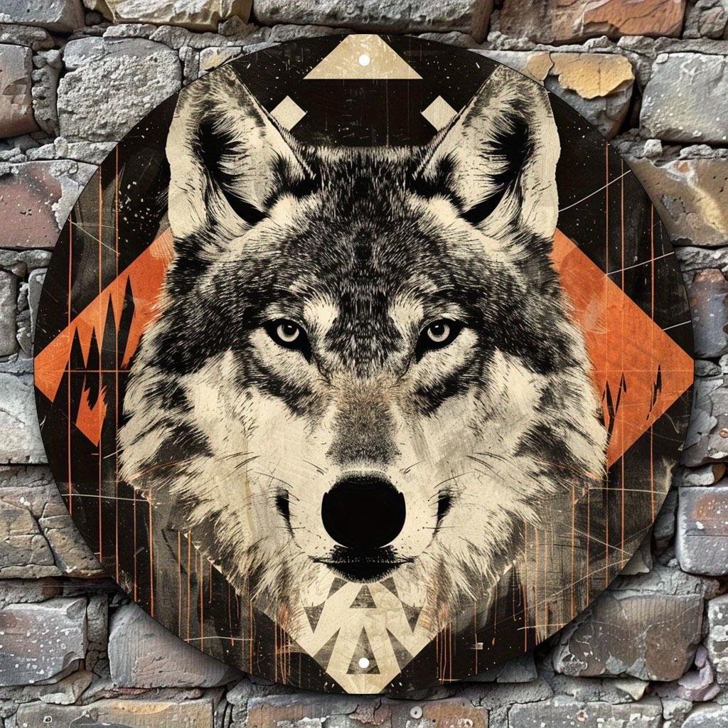D Flat D Flat pc Workshop Scene Round Aluminum Sign Classic Metal Tin Sign Vintage Tools XRound Aluminum Sign O