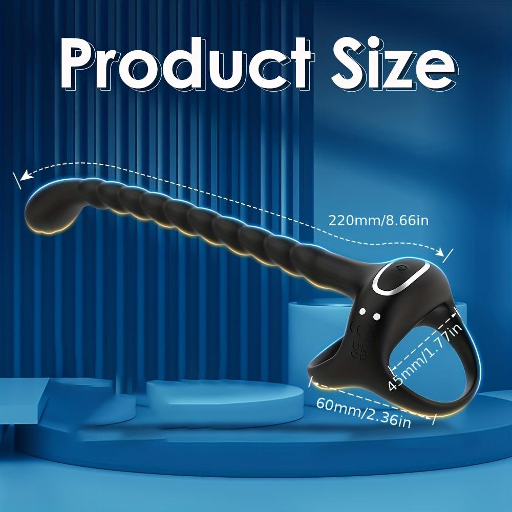 Prostatamassagegerät Penisring Vibratoren für Männer Erwachsenen Sexspielzeug für Männer Vibrierender Penisring Stimulator Fernbedienung Analer Butt Plug